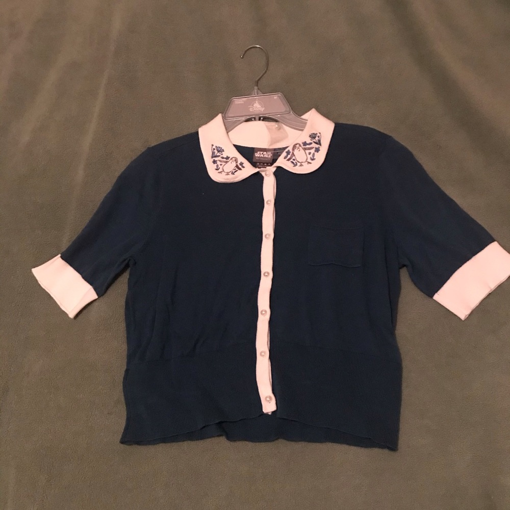 Disney Star Wars Her Universe Porg Cardigan NWT